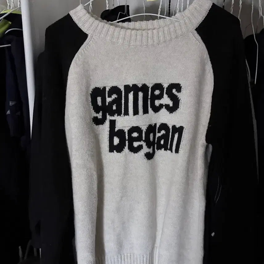 [BUNJANG] Color Block Knit Sweater / 배색 니트