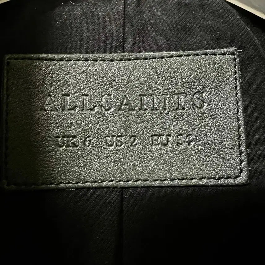 [BUNJANG] AllSaints Balfern Leather Jacket / 올세인츠 라이더 가죽자켓 발펀 34 프랑스 구매