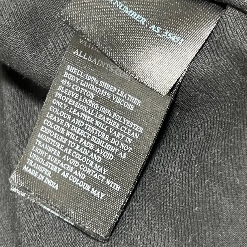 [BUNJANG] AllSaints Balfern Leather Jacket / 올세인츠 라이더 가죽자켓 발펀 34 프랑스 구매