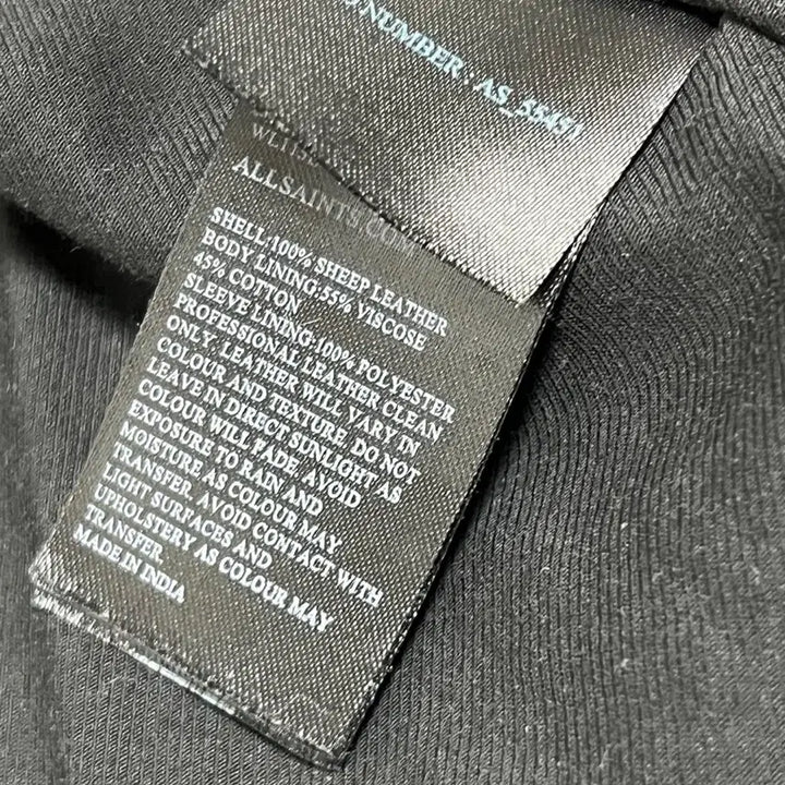 [BUNJANG] AllSaints Balfern Leather Jacket / 올세인츠 라이더 가죽자켓 발펀 34 프랑스 구매