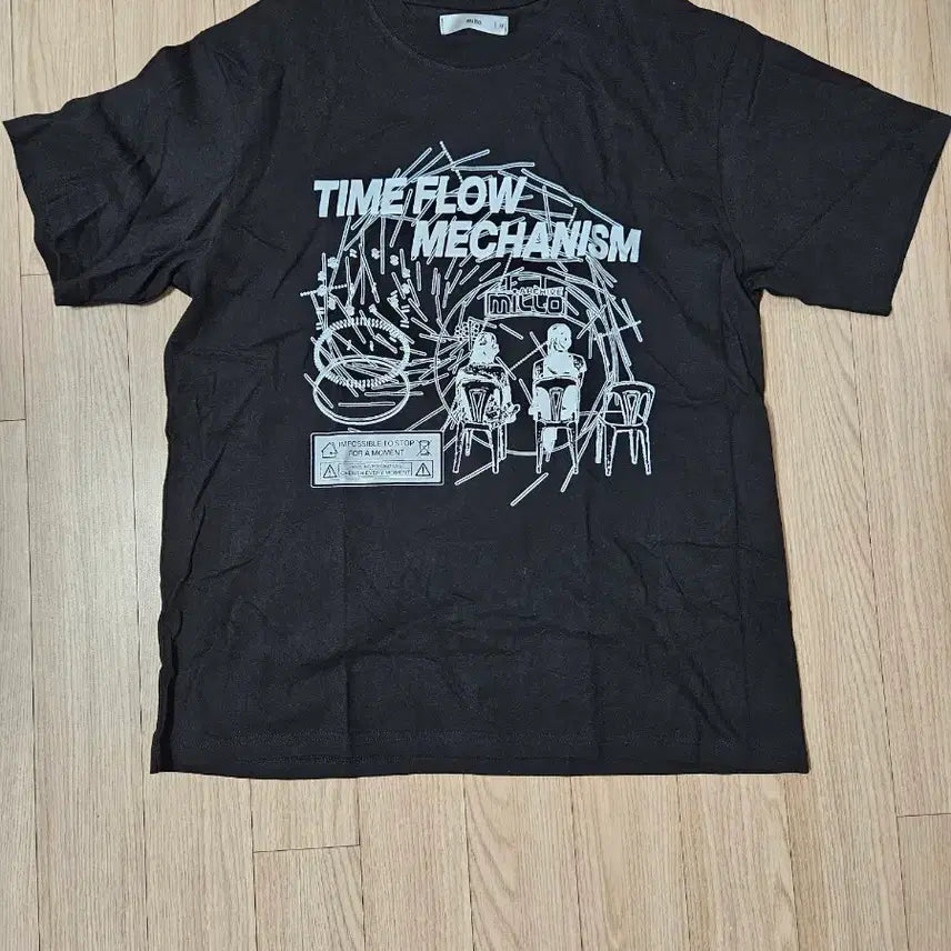 [SOLD OUT] [m] 밀로 아카이브 타임 플로우 반팔티셔츠 블랙