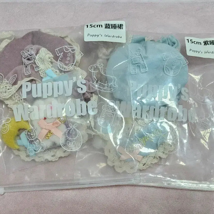 [BUNJANG] Puppy Closet Pajama Set 15cm Doll Clothes / 15cm 인형옷 퍼피옷장 잠옷