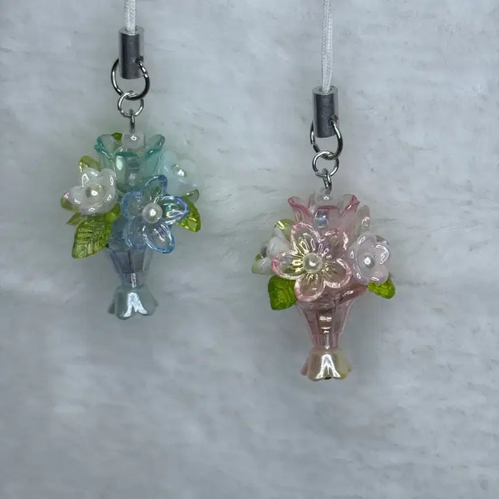 [BUNJANG] Floral Bead Keyring / 꽃다발 비즈키링