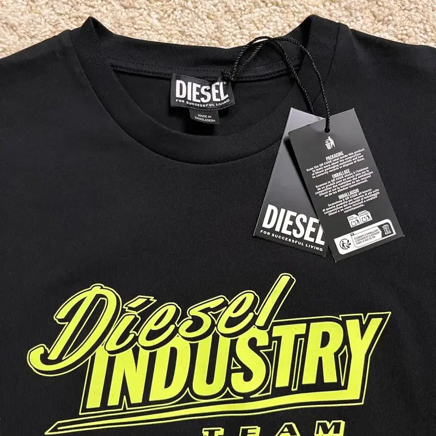 [BUNJANG] Diesel T-Just K45 Deep Black T-Shirt / [새상품] 디젤 T-저스트 K45 반팔 티셔츠 딥 블랙 M (택포/정품)