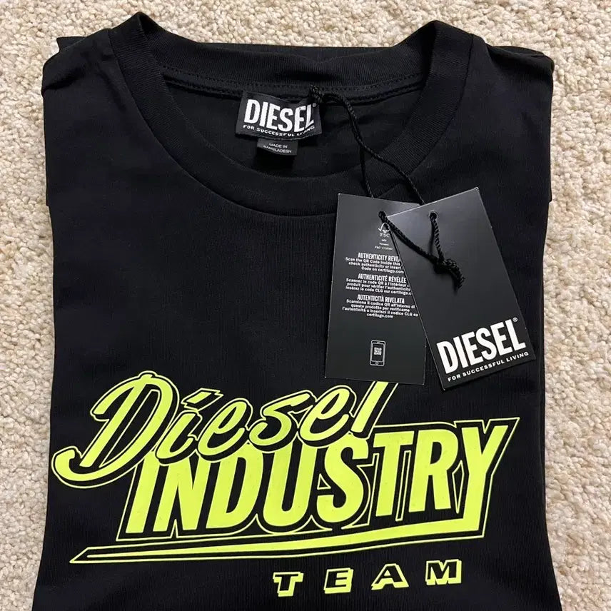 [BUNJANG] Diesel T-Just K45 Deep Black T-Shirt / [새상품] 디젤 T-저스트 K45 반팔 티셔츠 딥 블랙 M (택포/정품)