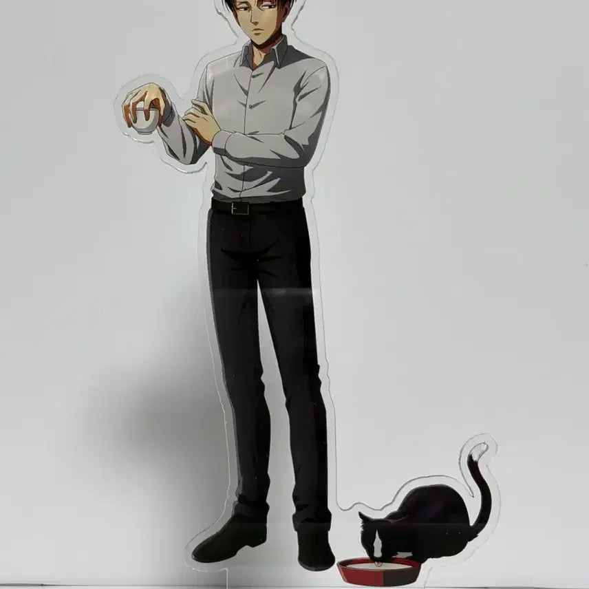 [BUNJANG] Attack on Titan Levi Cat Acrylic Stand Princess Cafe / 진격의거인 진격거 리바이 고양이 아크릴스탠드 프린세스카페
