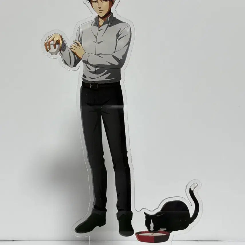 [BUNJANG] Attack on Titan Levi Cat Acrylic Stand Princess Cafe / 진격의거인 진격거 리바이 고양이 아크릴스탠드 프린세스카페