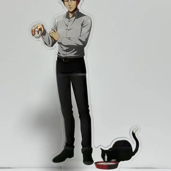 [BUNJANG] Attack on Titan Levi Cat Acrylic Stand Princess Cafe / 진격의거인 진격거 리바이 고양이 아크릴스탠드 프린세스카페