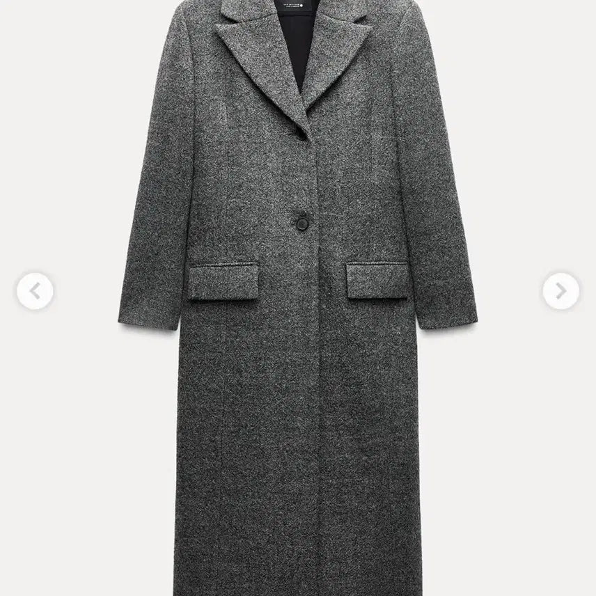[BUNJANG] ZARA Oversized Grey Wool Blend Coat / 자라 오버핏 그레이 울블랜드 코트