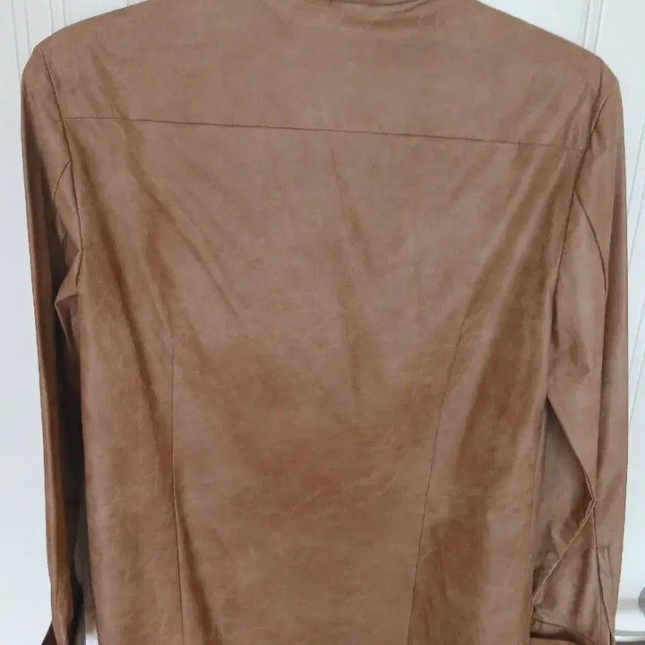 [SOLD OUT] 김서룡 브라운 레더 셔츠 새상품