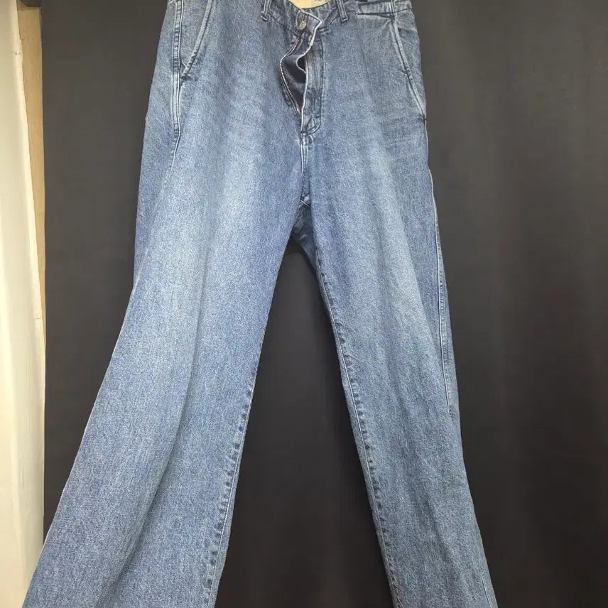 [BUNJANG] Pottery Wide Denim Deep Blue Jeans / 포터리 와이드 데님 딥블루 3