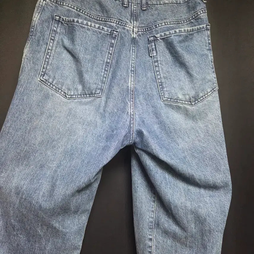 [BUNJANG] Pottery Wide Denim Deep Blue Jeans / 포터리 와이드 데님 딥블루 3