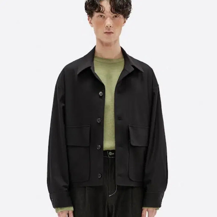 [BUNJANG] Elmood Minimal Pocket Detail Trucker Jacket / [44][S] 엘무드 미니멀 포켓 디테일 트러커 자켓
