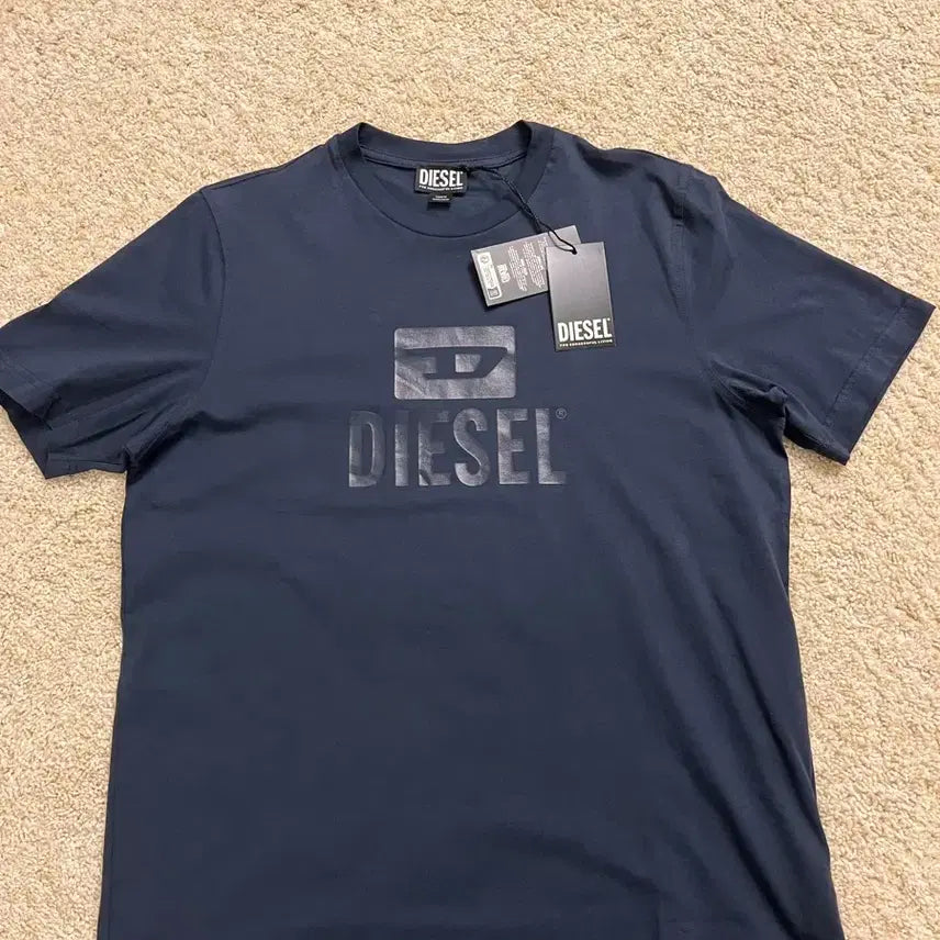 [BUNJANG] Diesel T-Just Tone on Tone T-Shirt Midnight Blue (M) / [새상품] 디젤 T-저스트 톤온톤 반팔 티셔츠 미드나잇 블루 M (정품)