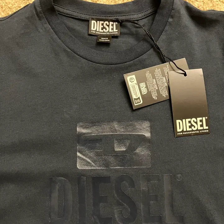 [BUNJANG] Diesel T-Just Tone on Tone T-Shirt Midnight Blue (M) / [새상품] 디젤 T-저스트 톤온톤 반팔 티셔츠 미드나잇 블루 M (정품)