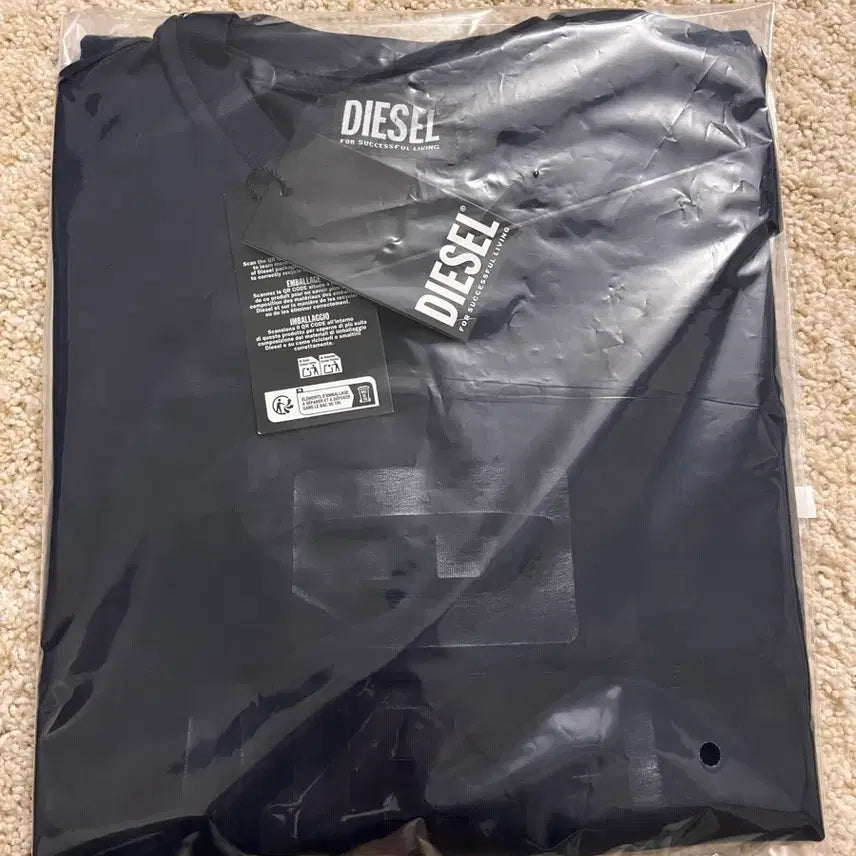 [BUNJANG] Diesel T-Just Tone on Tone T-Shirt Midnight Blue (M) / [새상품] 디젤 T-저스트 톤온톤 반팔 티셔츠 미드나잇 블루 M (정품)