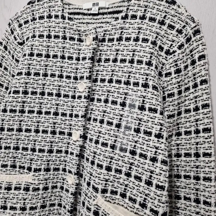 [BUNJANG] Uniqlo Tweed Knit Jacket / 유니클로 트위드 니트 자켓