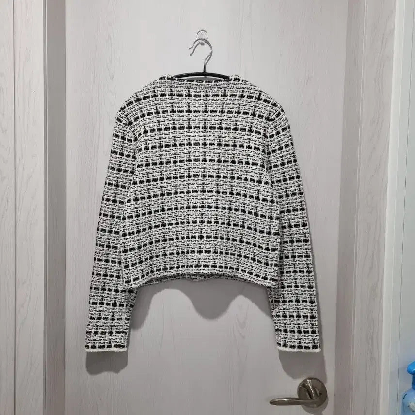 [BUNJANG] Uniqlo Tweed Knit Jacket / 유니클로 트위드 니트 자켓