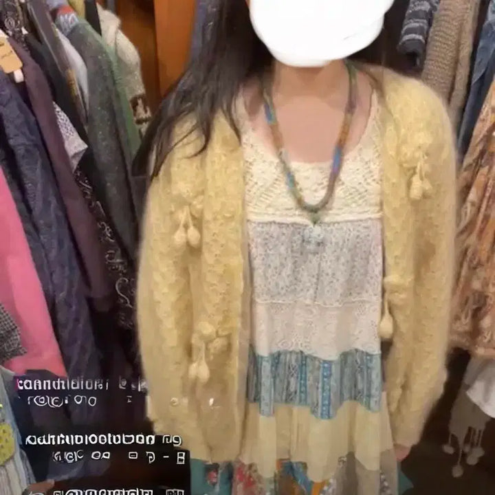 [BUNJANG] Mori no Ie Vintage Fruity Cardigan / 모리노이에 빈티지 열매 대장 가디건