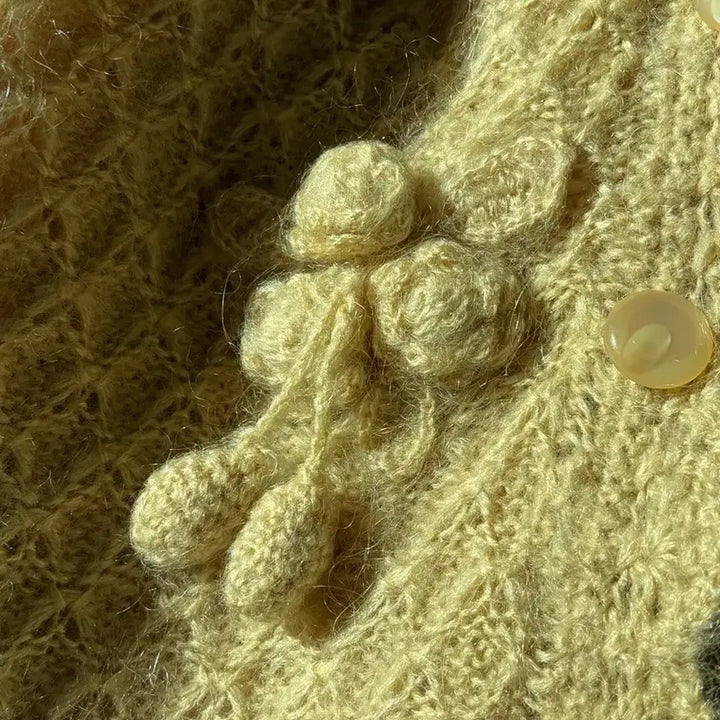 [BUNJANG] Mori no Ie Vintage Fruity Cardigan / 모리노이에 빈티지 열매 대장 가디건