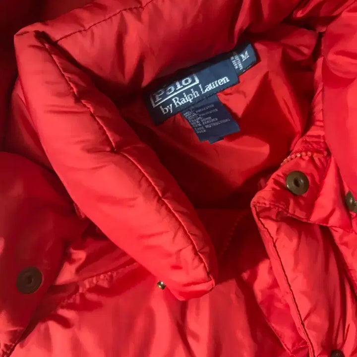 [BUNJANG] Polo Ralph Lauren Red Puffer Jacket / 폴로 랄프로렌 레드 푸퍼 패딩