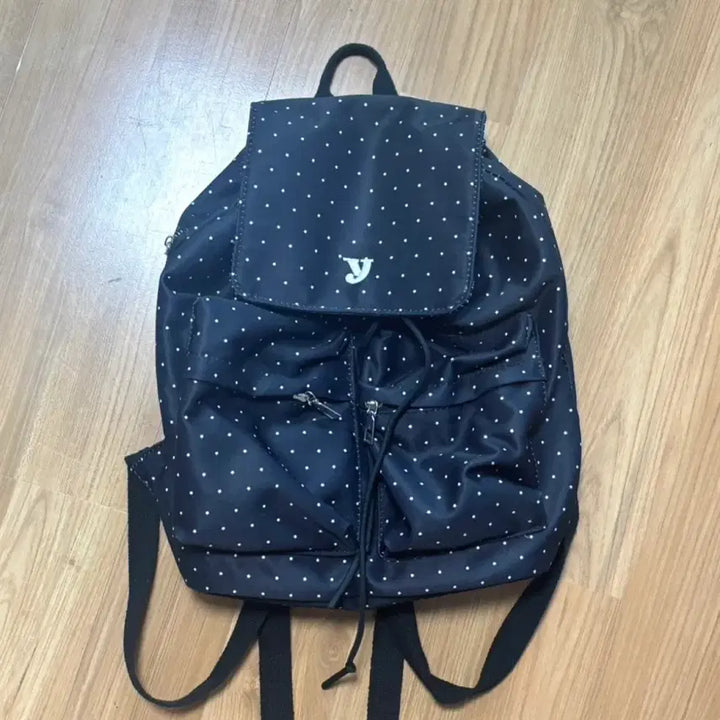 [BUNJANG] Yeomim Black Dot Backpack / 여밈 블랙 도트 백팩