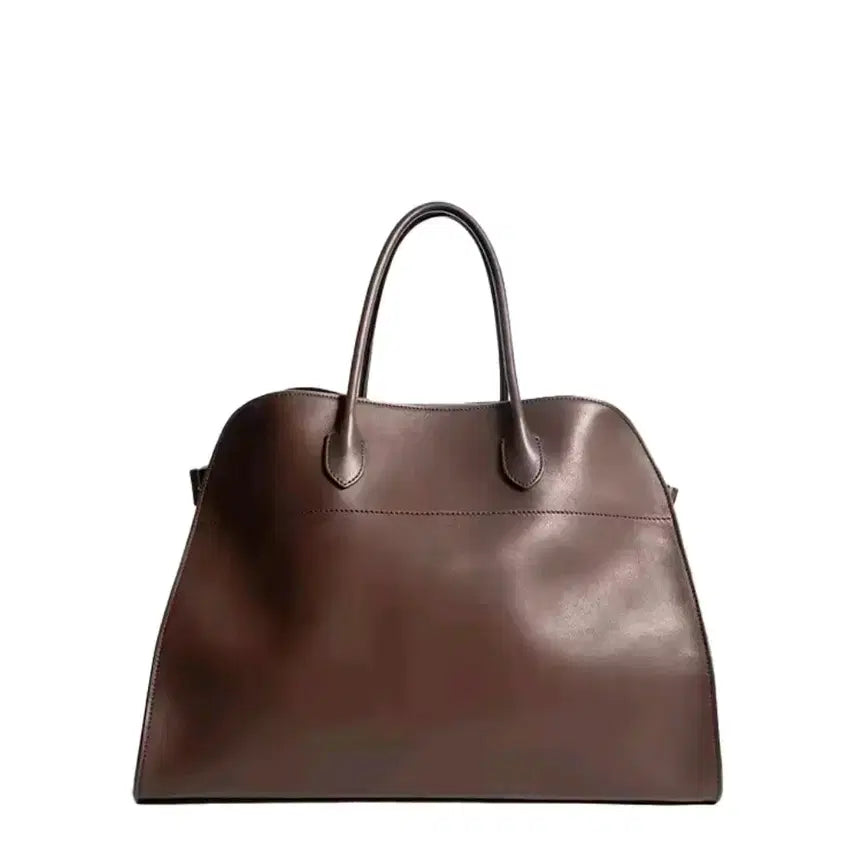 [BUNJANG] PU Leather Tote Bag / (해외배송) PU 가죽 토트백 브라운/블랙 빅백 가방