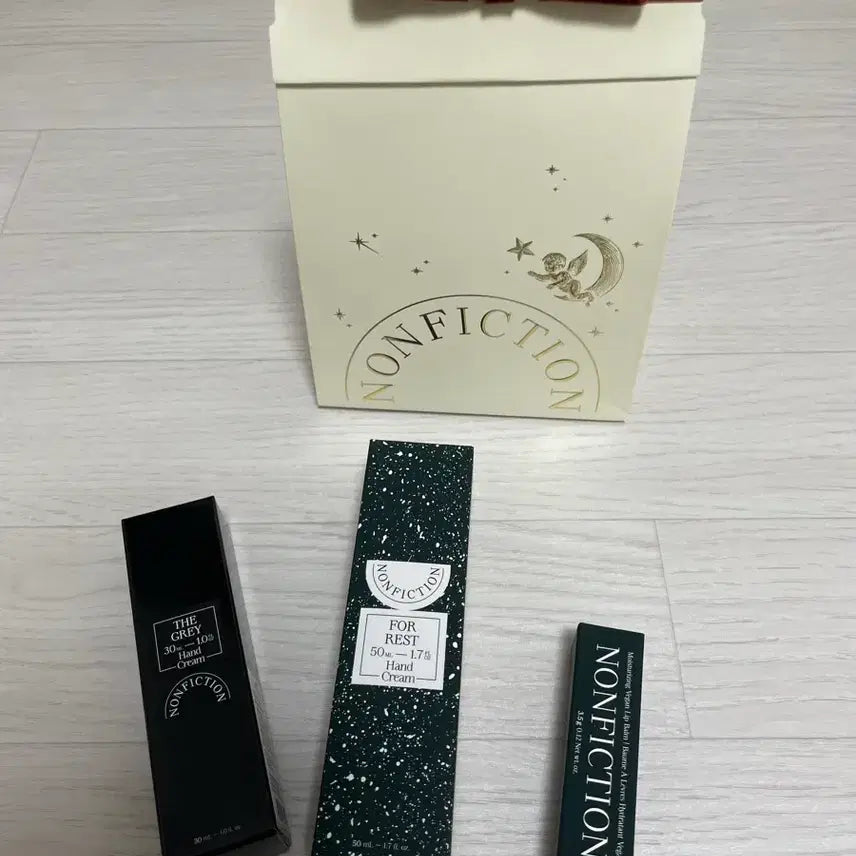 [BUNJANG] Nonfiction Hand Cream/Lip Balm Set / 새상품)논픽션 핸드크림/립밤  (더 그레이/더 베이지/포레스트