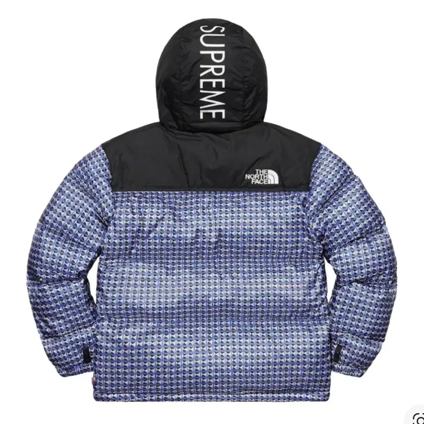 [BUNJANG] Supreme x North Face Studded Nuptse Jacket Royal Blue L / 슈프림 x 노스페이스 스터드 눕시 자켓 로얄 블루 L