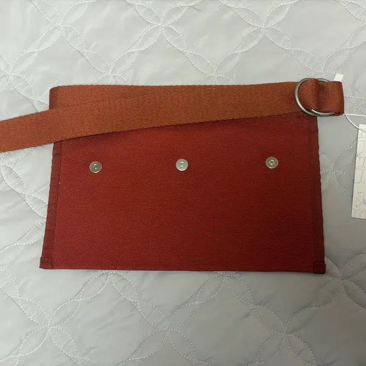 [BUNJANG] KIMAURA Canvas Belted Bag (Coral) / KIMAURA 키마우라 캔버스 벨티드 백 (코랄)