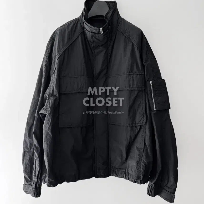 [SOLD OUT] [50] 준지 이중 하이넥 아웃포켓 99 나일론 점퍼 쉘파카