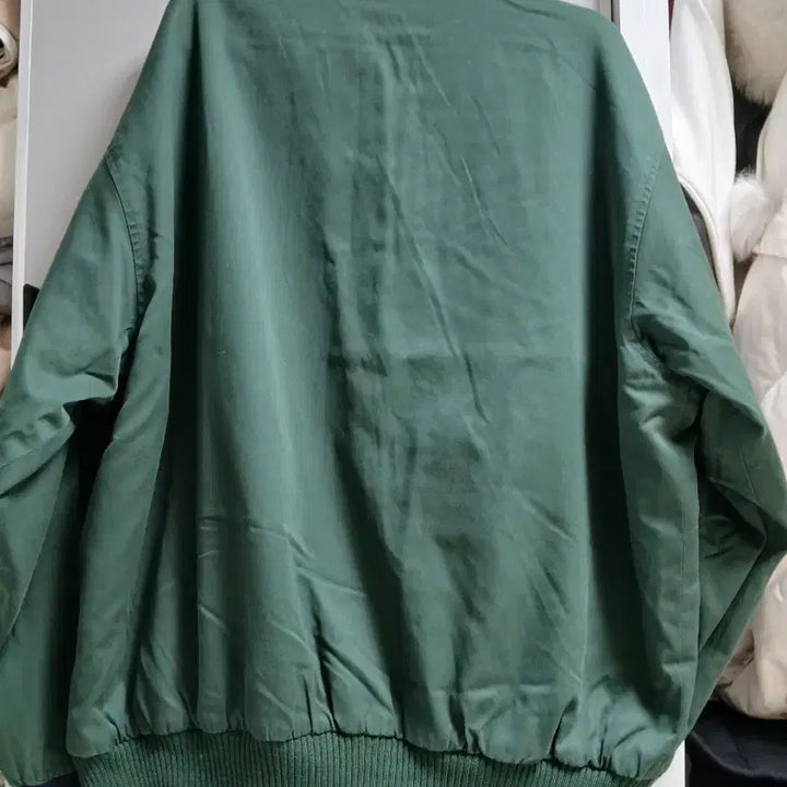 [BUNJANG] Lacoste Reversible Bomber Jacket / 라코스테 그린 봄버 양면  자켓