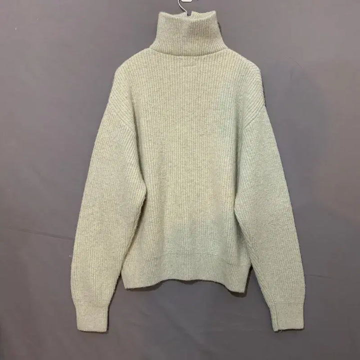 [SOLD OUT] S LEE 리 쿼터 하프 반집업 오트밀 니트