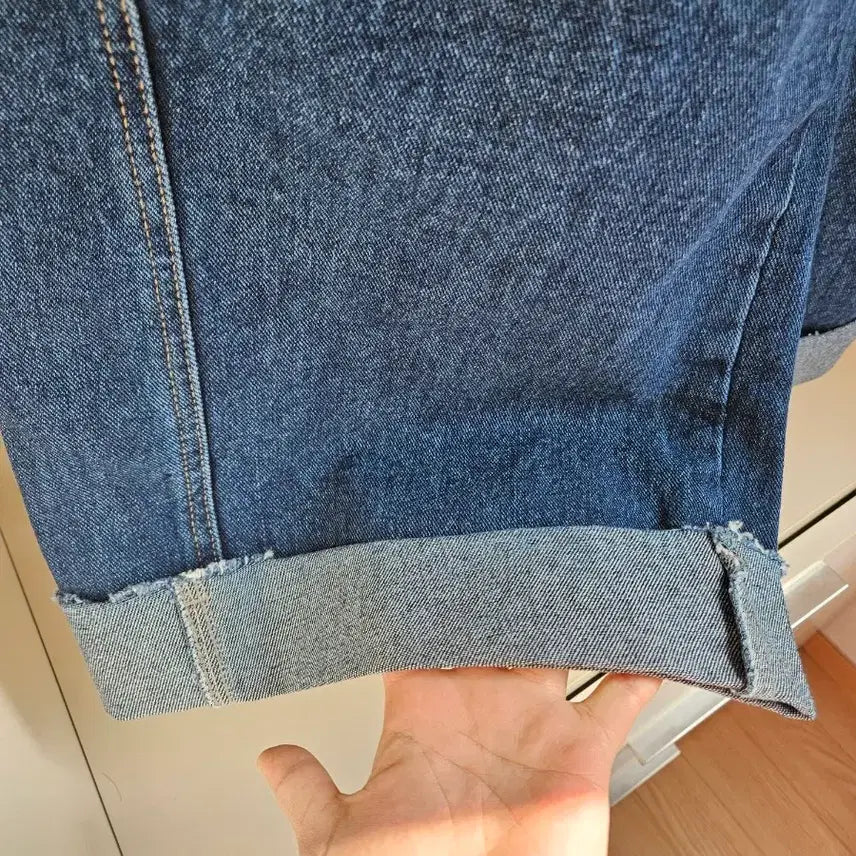 [BUNJANG] JePyeong Noi Wide Roll-Up Jeans / 제평 노이 와이드 롤업 청(새상품)