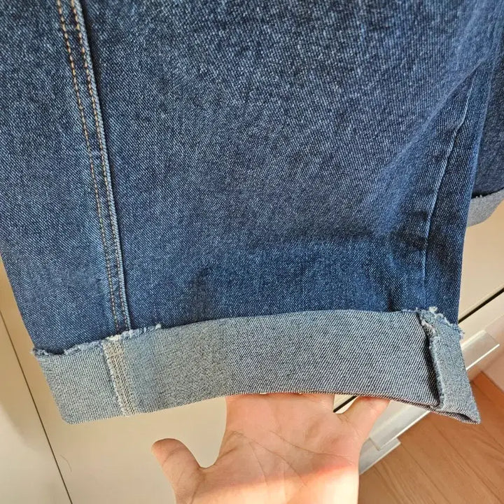 [BUNJANG] JePyeong Noi Wide Roll-Up Jeans / 제평 노이 와이드 롤업 청(새상품)