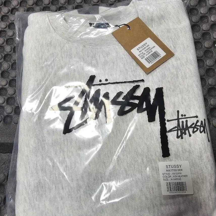 [SOLD OUT] 스투시 베이직 애쉬 헤더 맨투맨XL