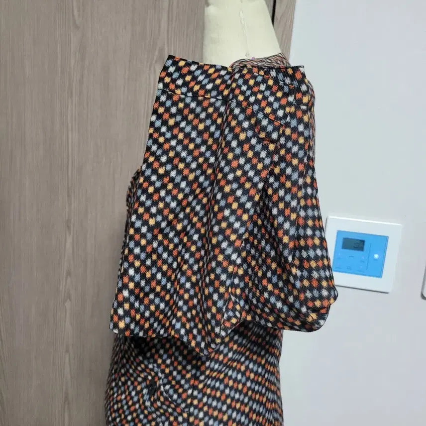 [BUNJANG] See By Chloé Authentic Patterned Puff Sleeve Short Dress / 씨바이끌로에 정품 매장판 패턴 퍼프소매 반팔 원피스