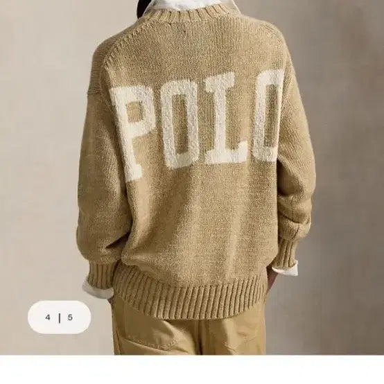 [BUNJANG] Polo Ralph Lauren Logo Cotton Crewneck Sweater / 폴로 랄프로렌 로고 코튼 크루넥 스웨터 M