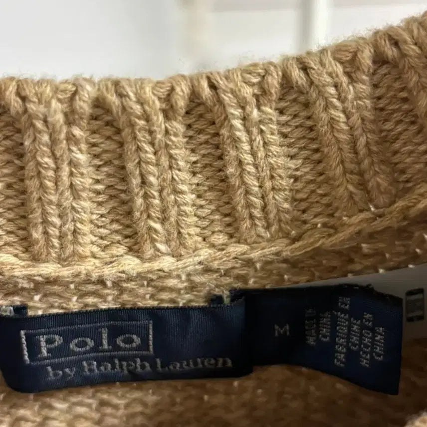 [BUNJANG] Polo Ralph Lauren Logo Cotton Crewneck Sweater / 폴로 랄프로렌 로고 코튼 크루넥 스웨터 M