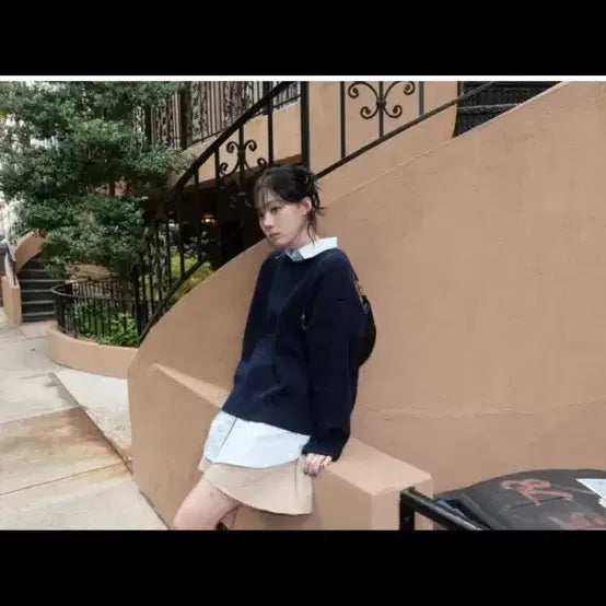 [BUNJANG] Polo Ralph Lauren Logo Cotton Crewneck Sweater / 폴로 랄프로렌 로고 코튼 크루넥 스웨터 M