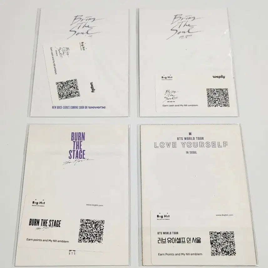 [BUNJANG] BTS Cinema Movie Postcard Set / bts cinema 방탄 영화 시네마 엽서
