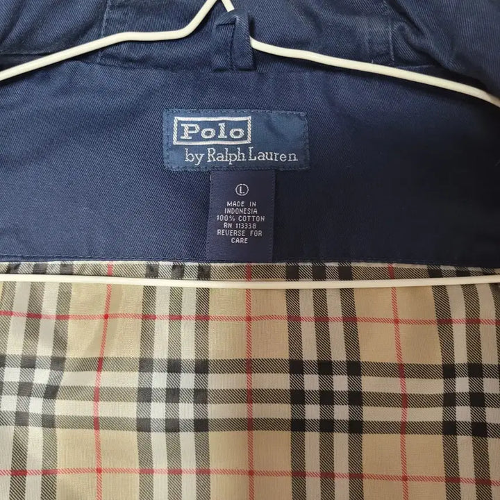 [BUNJANG] Polo Ralph Lauren Nova Check Navy Hooded Jacket / 폴로 USA 랄프로렌 노바체크 네이비 후드 자켓