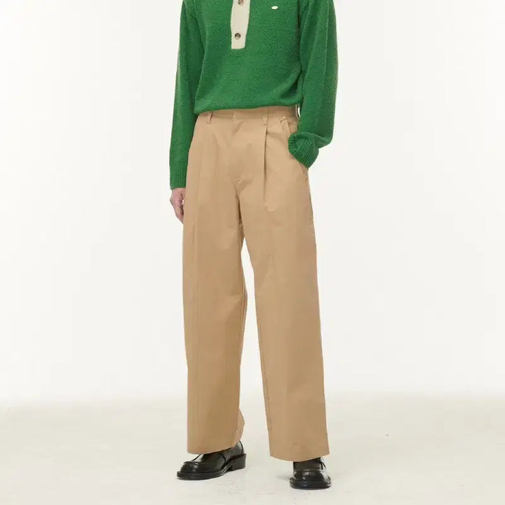 [BUNJANG] S SATUR One-Tuck Vinales Rivet Wide Pants / S SATUR 세터 원턱 비날레스 리벳 와이드 팬츠