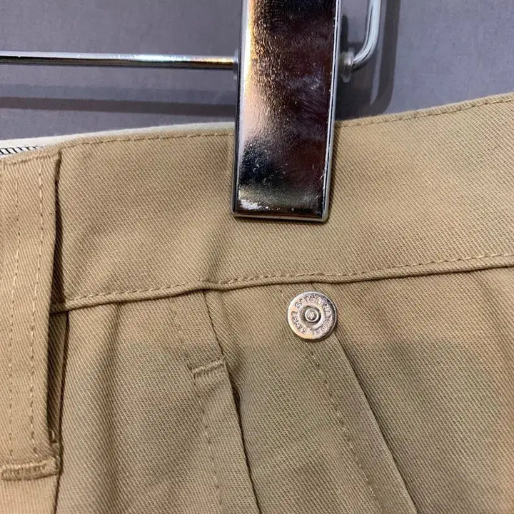 [BUNJANG] S SATUR One-Tuck Vinales Rivet Wide Pants / S SATUR 세터 원턱 비날레스 리벳 와이드 팬츠