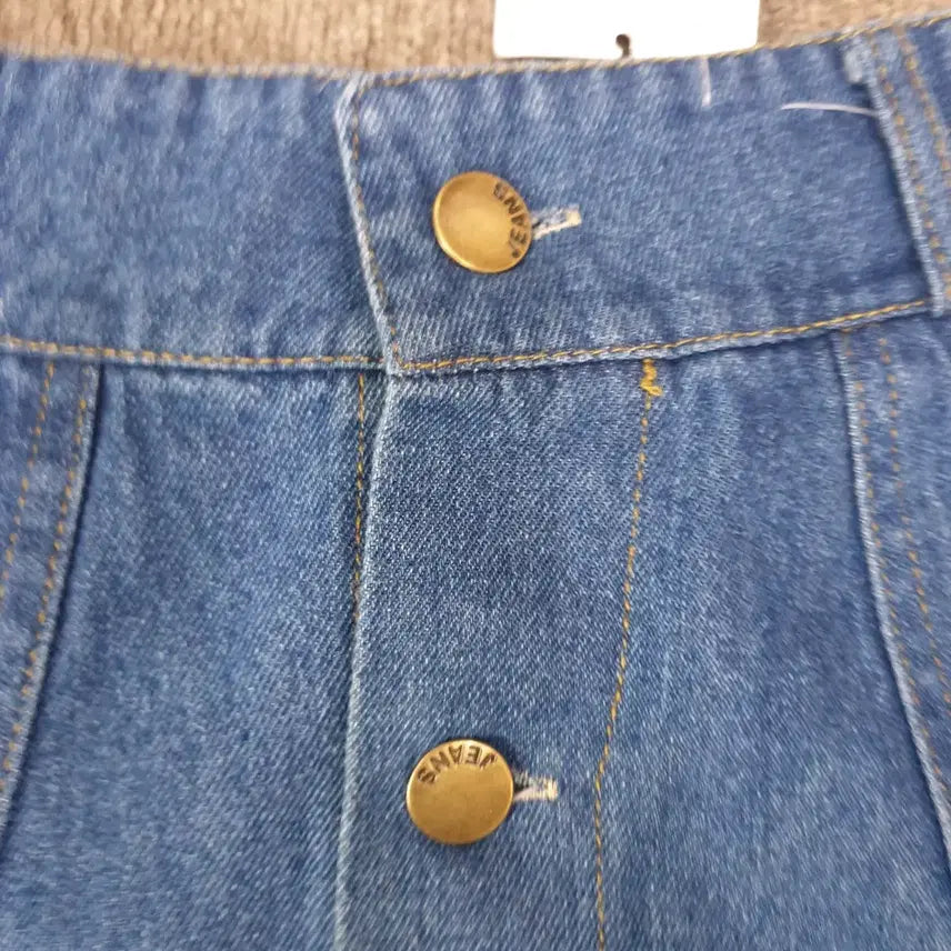 [BUNJANG] Banding Denim Skirt / 선물받은 이쁜 밴딩 청 스커트 프리사이즈 55~66  이옷 이뻐요 새옷