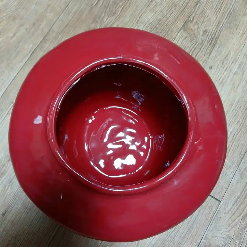 [BUNJANG] Red Antique Ceramic Vase / 빨강 도자기