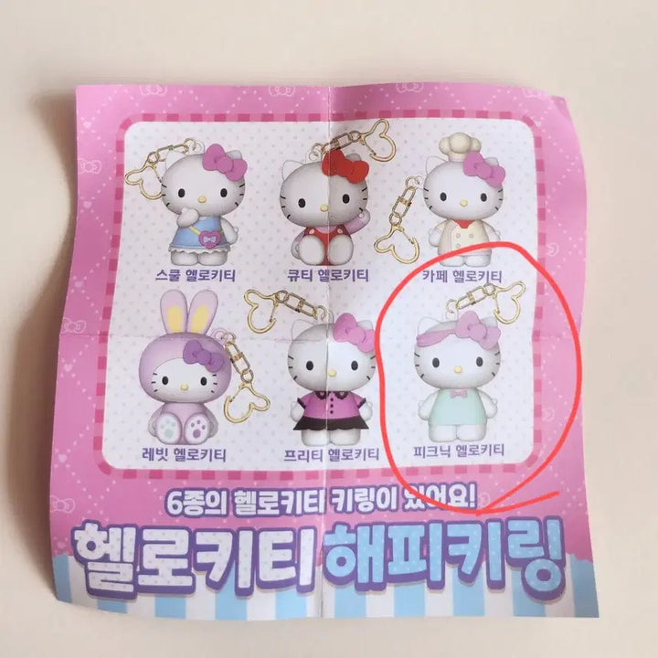 [BUNJANG] Hello Kitty Picnic Kitty Keychain / 헬로키티 피크닉키티 키링