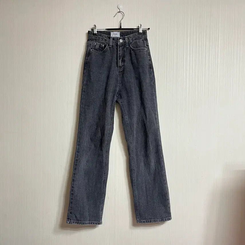 [BUNJANG] Favor Wide-Leg Jeans / favor 허리작은 그레이진 블랙진