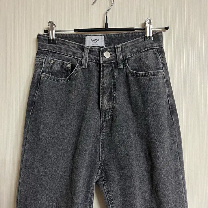 [BUNJANG] Favor Wide-Leg Jeans / favor 허리작은 그레이진 블랙진