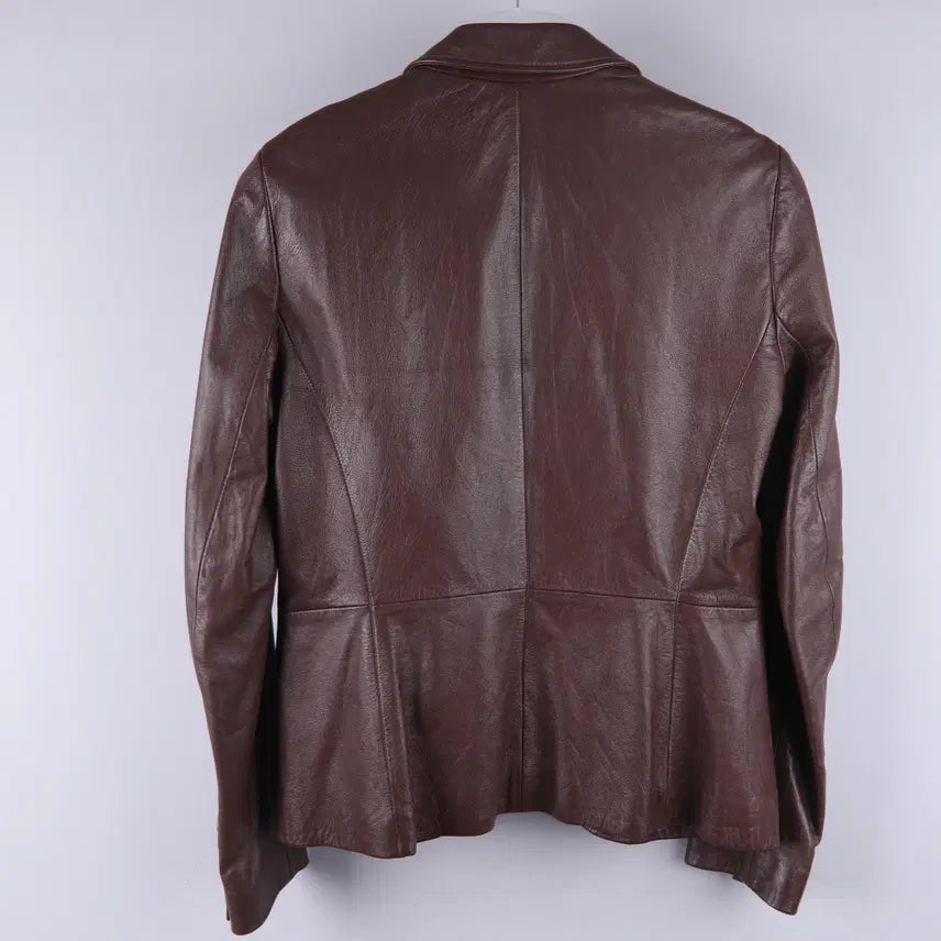 [BUNJANG] Theory Leather Jacket (Brown, Size 6) / (여성) 띠어리 가죽 레더 자켓 브라운 6사이즈